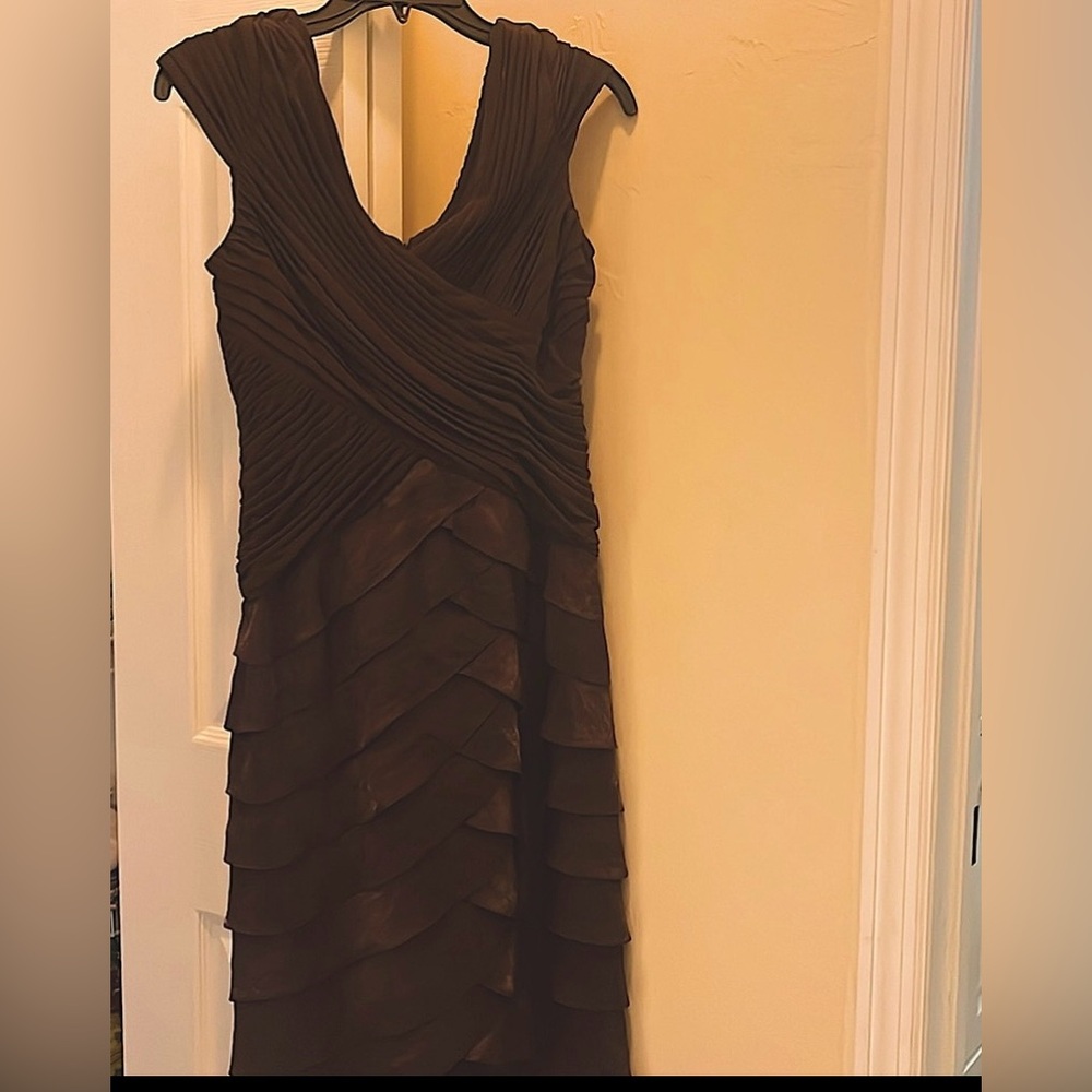 Brown dress very classy and elegant
